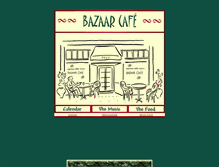 Tablet Screenshot of bazaarcafe.com